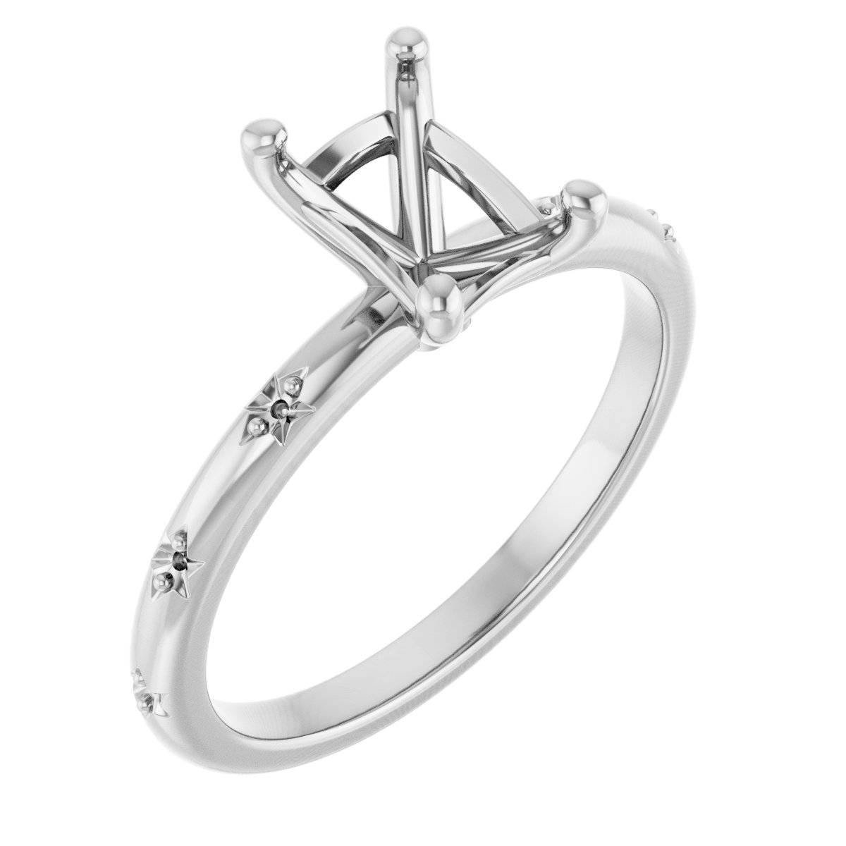 Accented Engagement Ring