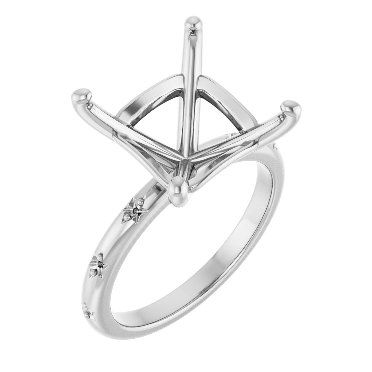Accented Engagement Ring