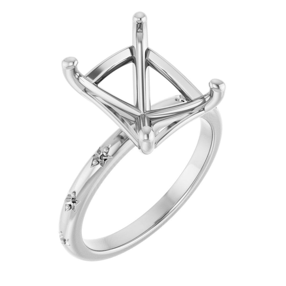 Accented Engagement Ring