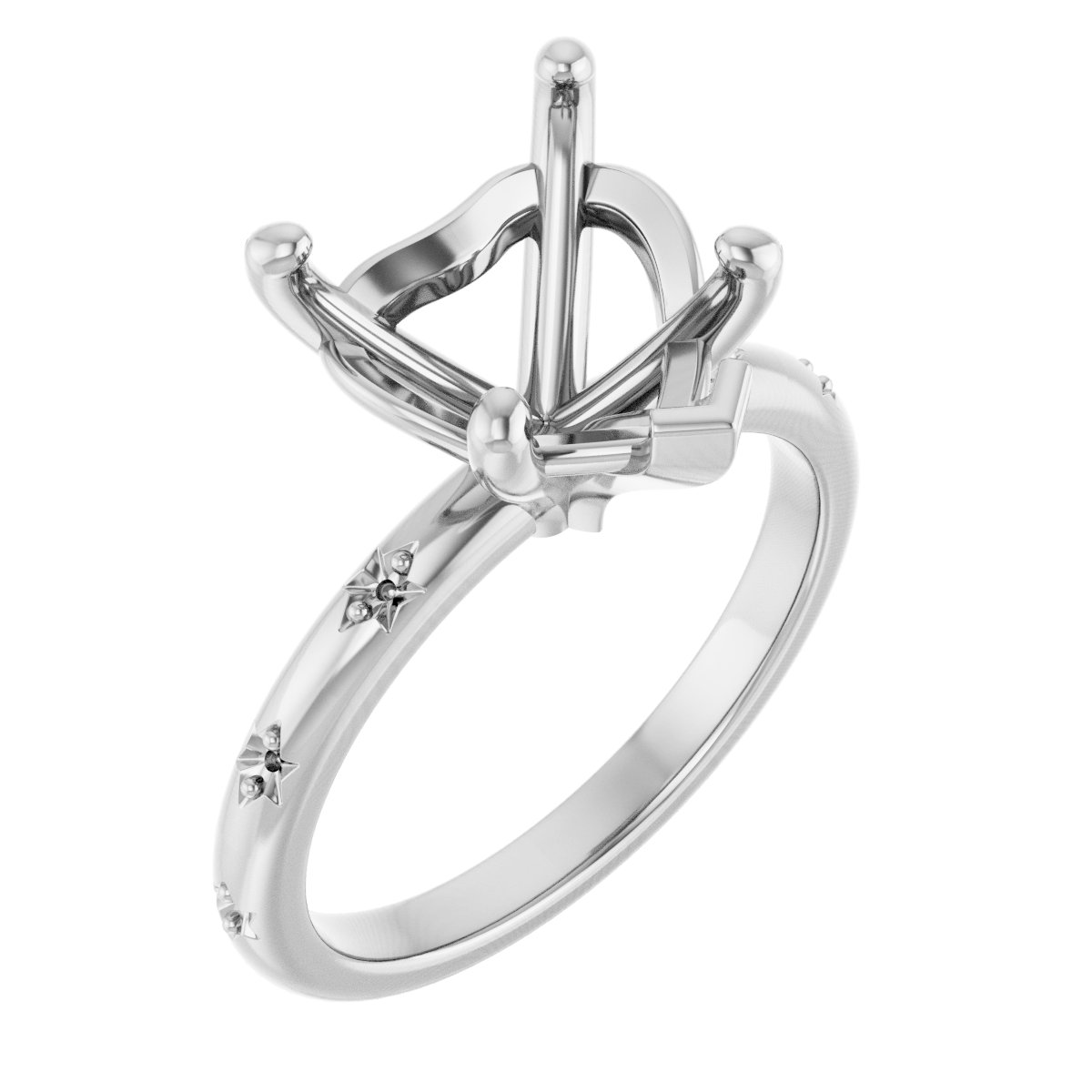 Accented Engagement Ring