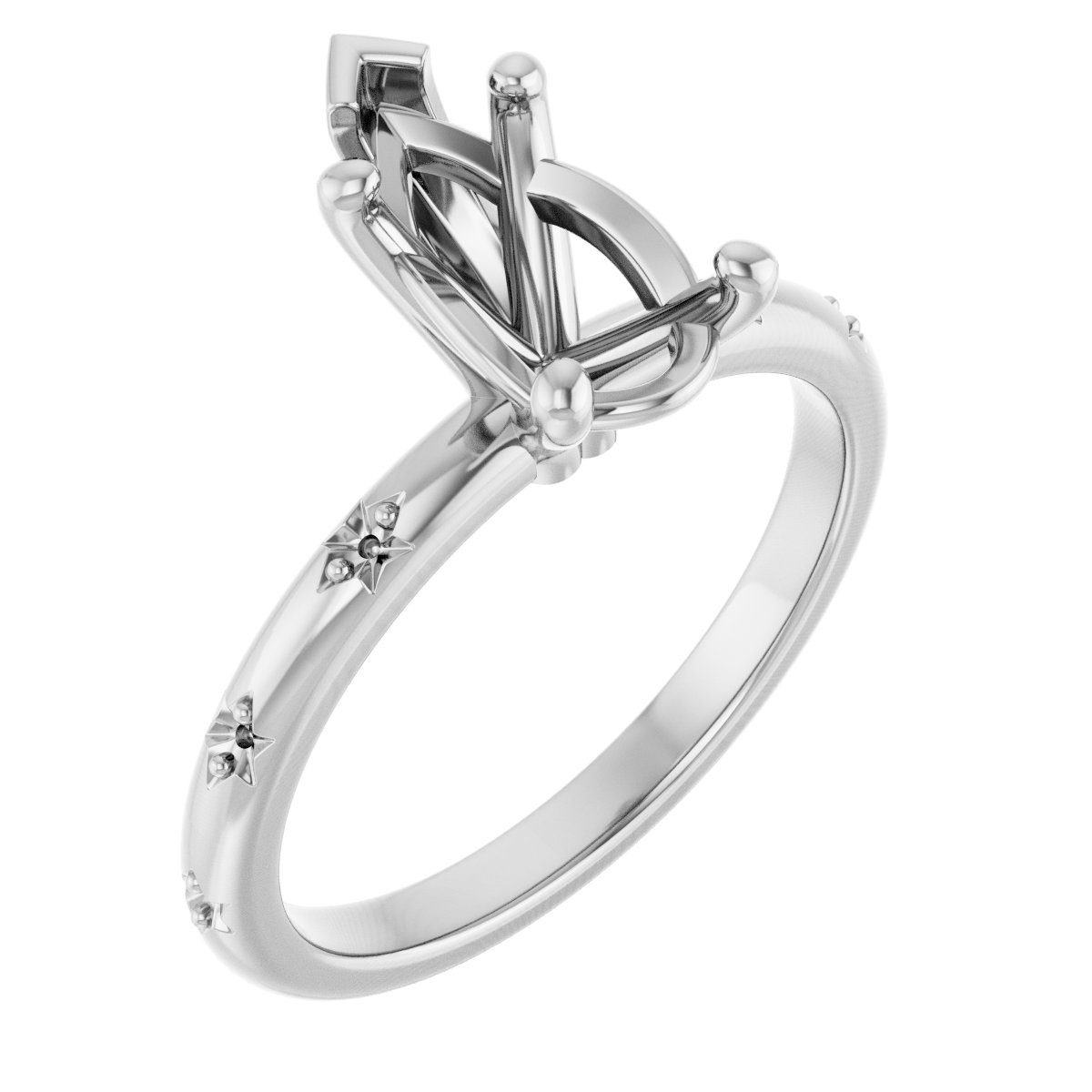 Accented Engagement Ring