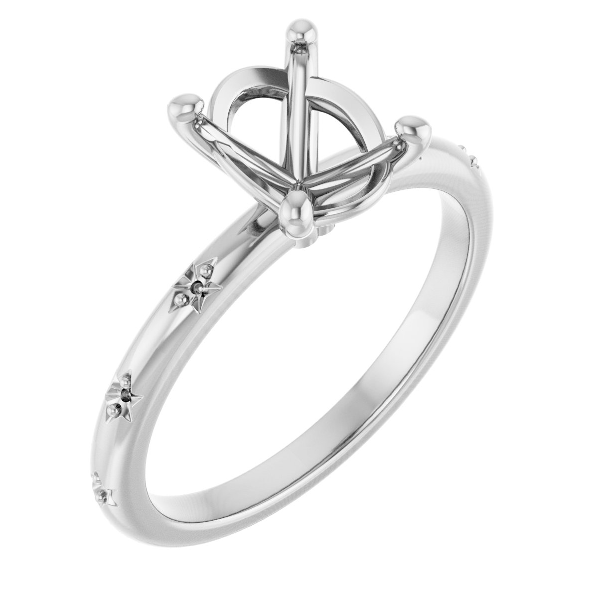 Accented Engagement Ring