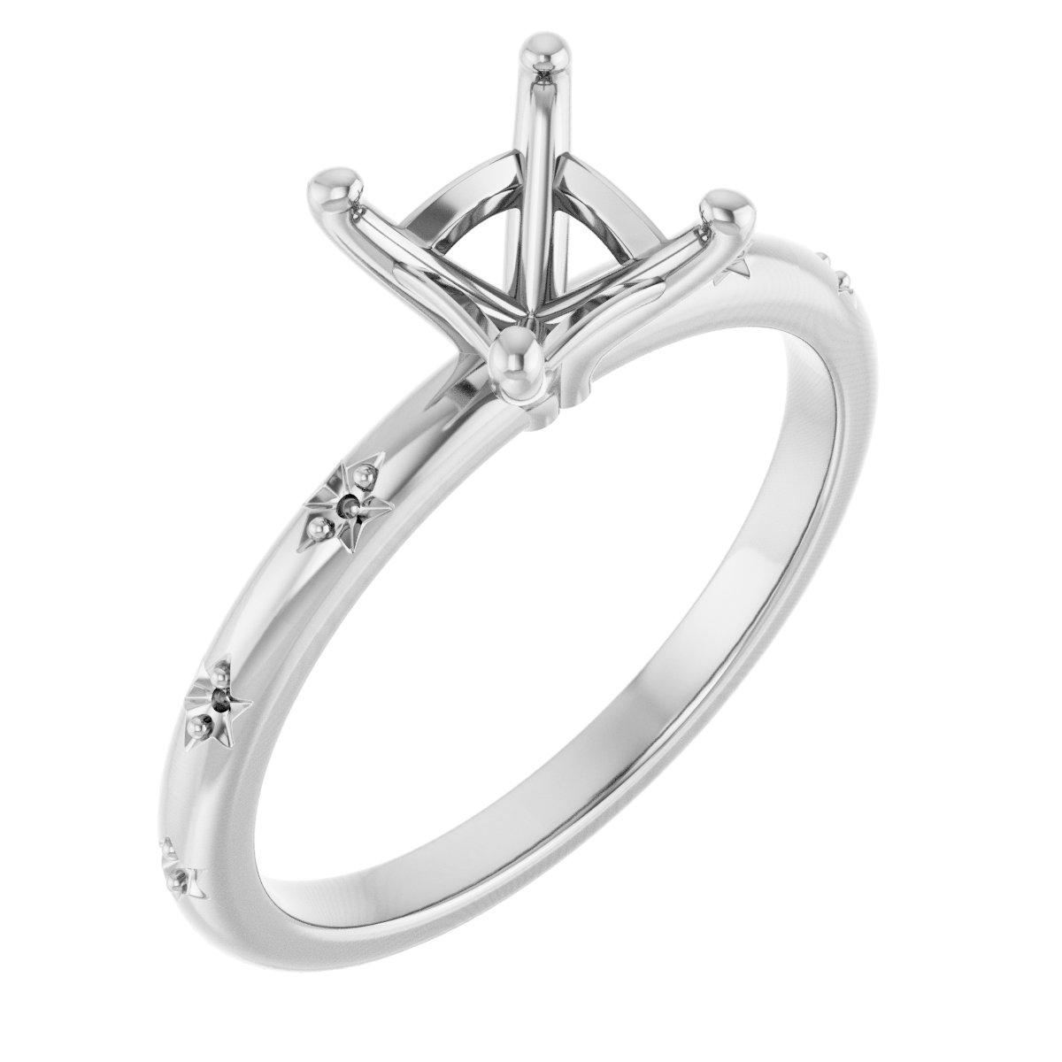Accented Engagement Ring