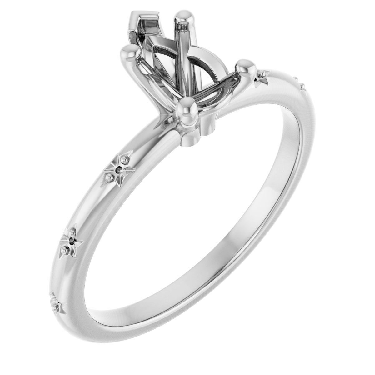 Accented Engagement Ring