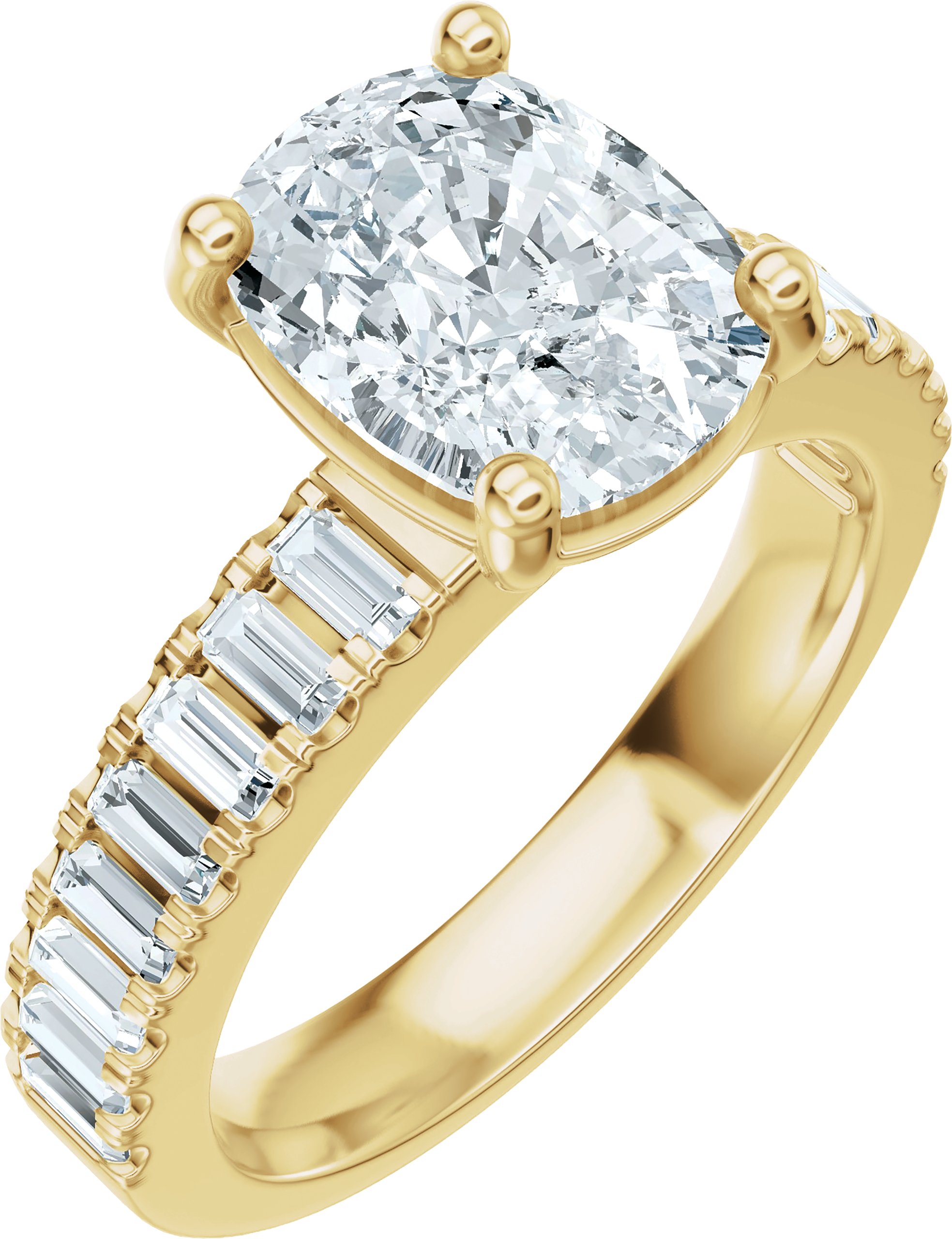 Accented Engagement Ring or Band