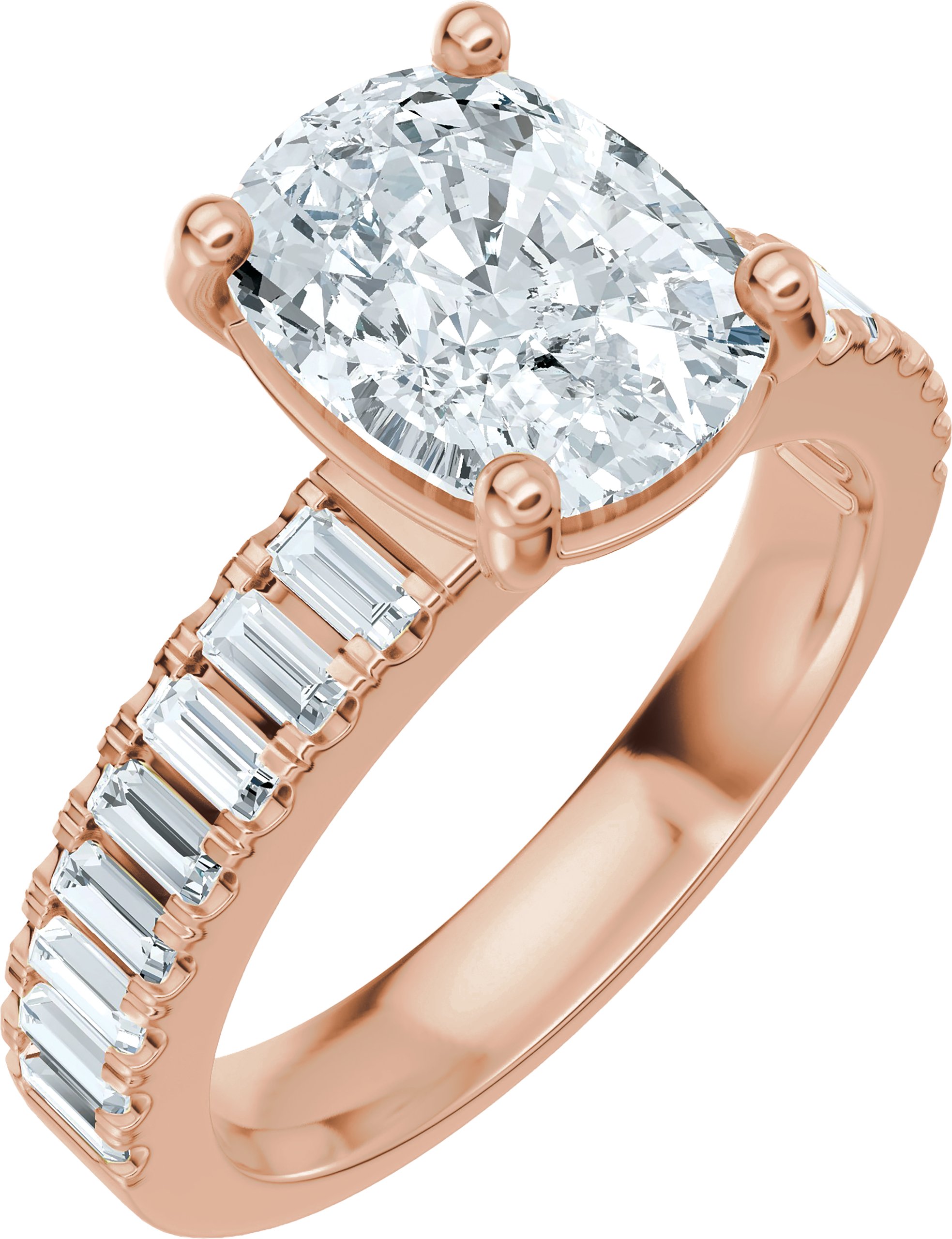 Accented Engagement Ring or Band