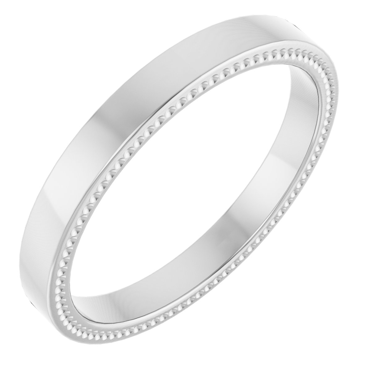 Milgrain Flat Band