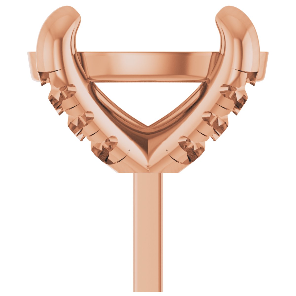 Round 4-Prong Accented Peg Setting