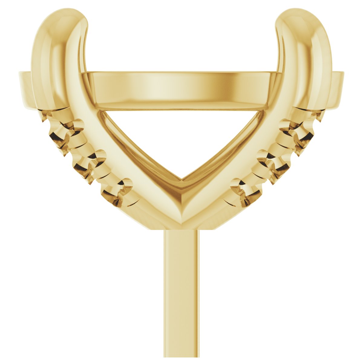 Round 4-Prong Accented Peg Setting