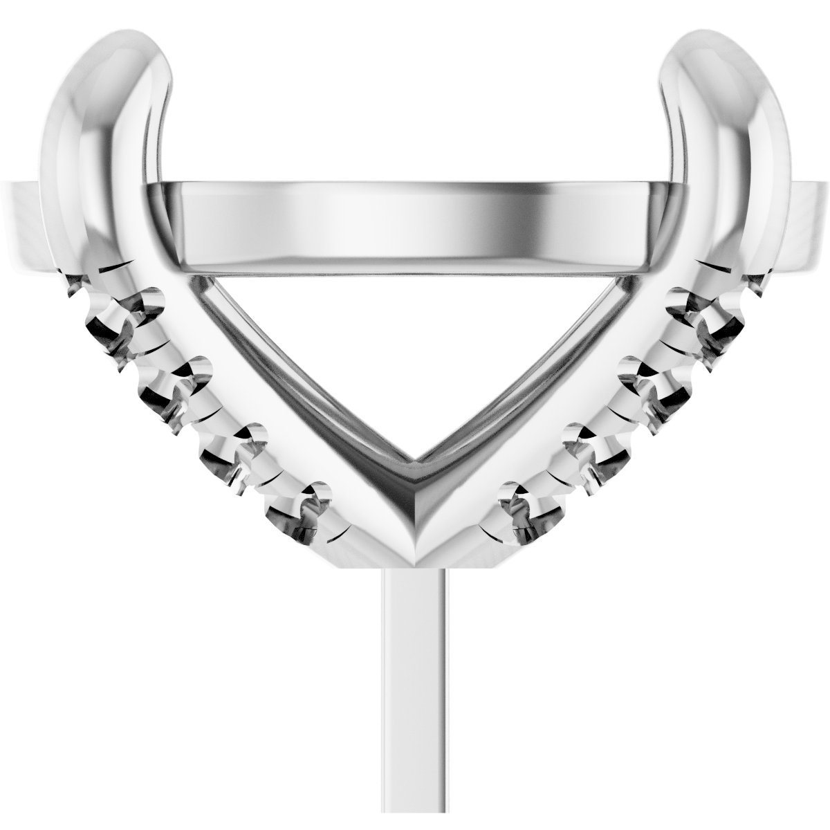 Round 4-Prong Accented Peg Setting
