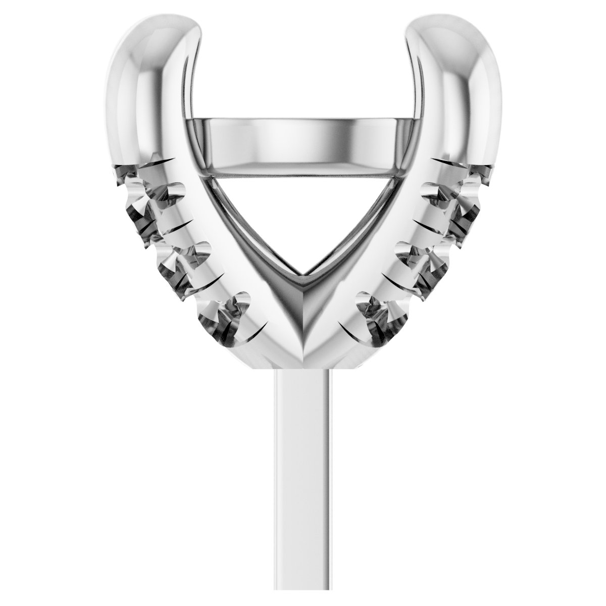 Round 4-Prong Accented Peg Setting