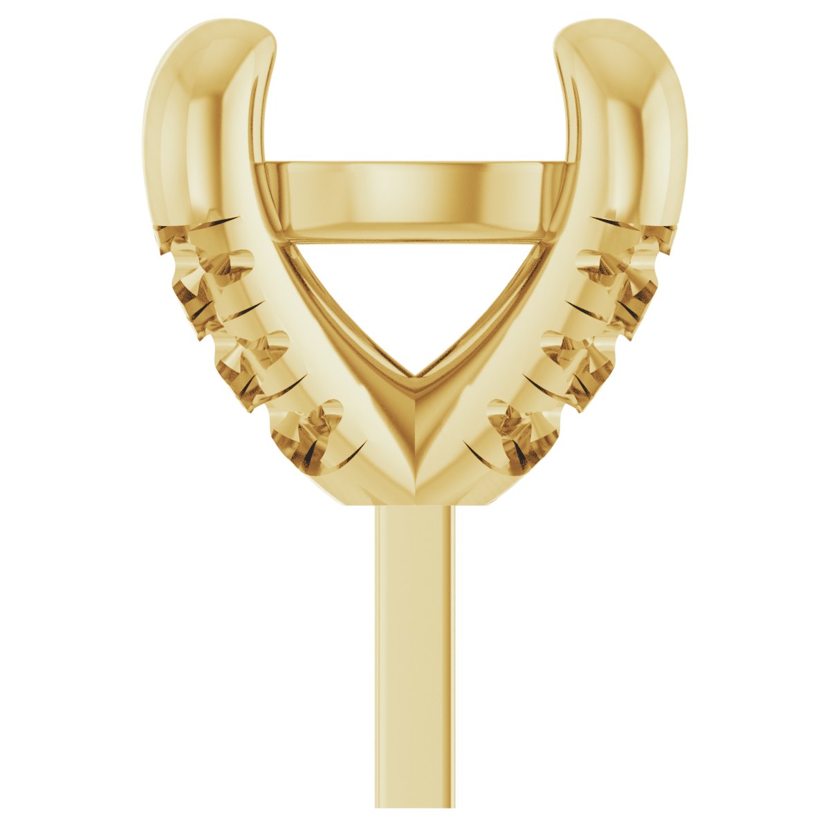Round 4-Prong Accented Peg Setting