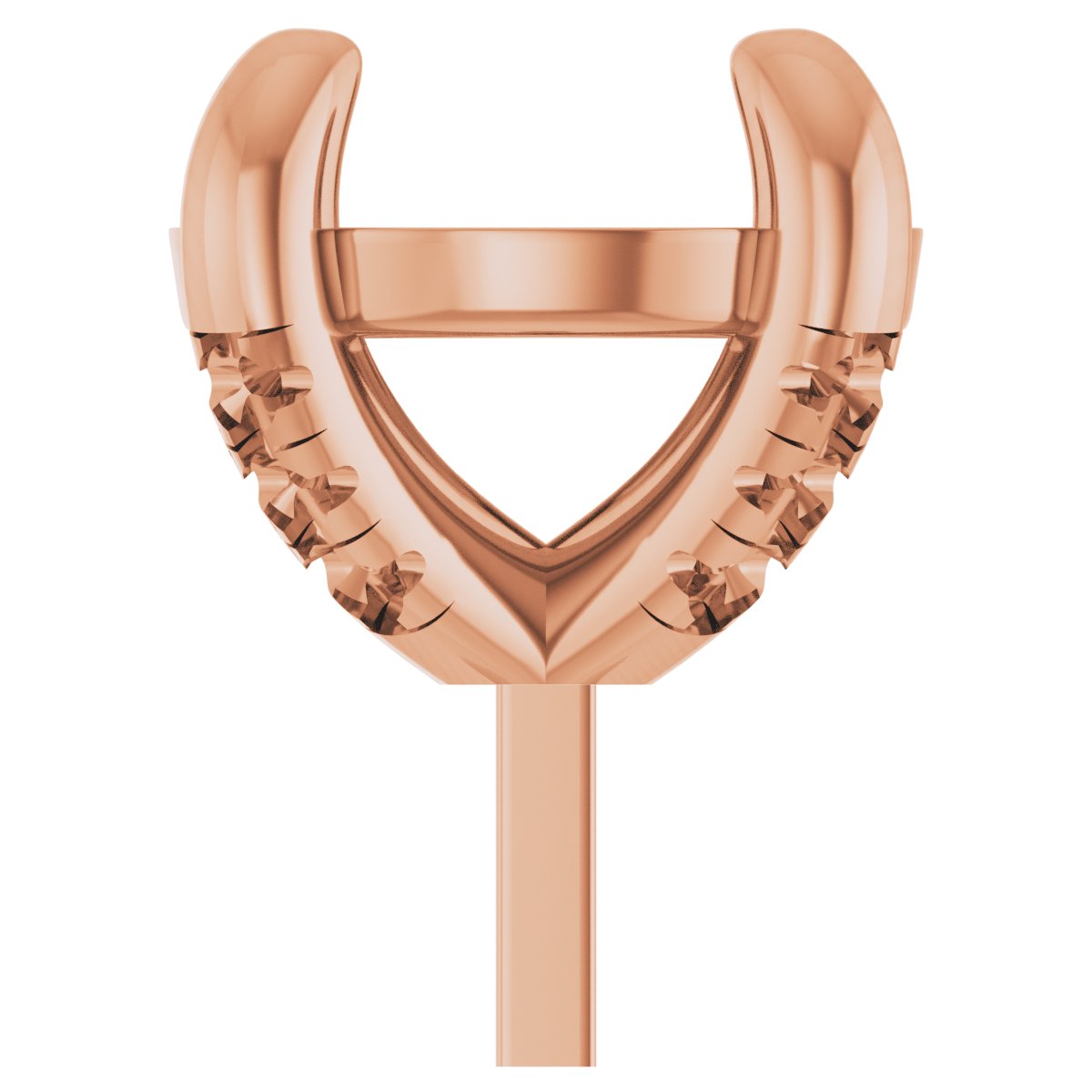 Round 4-Prong Accented Peg Setting