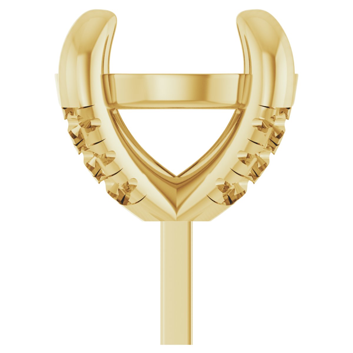 Round 4-Prong Accented Peg Setting