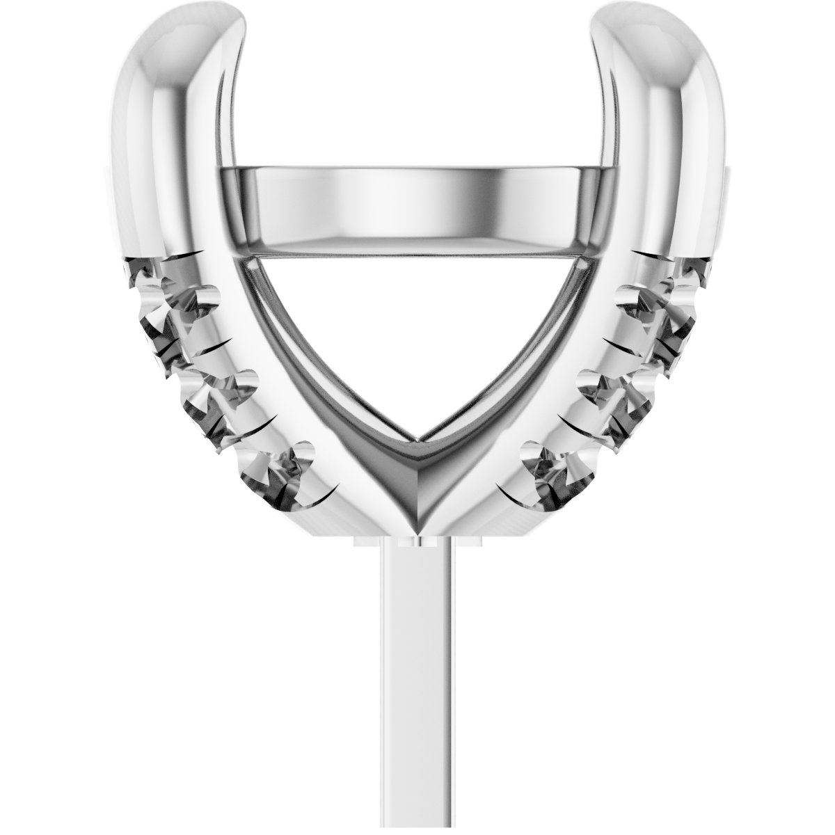 Round 4-Prong Accented Peg Setting