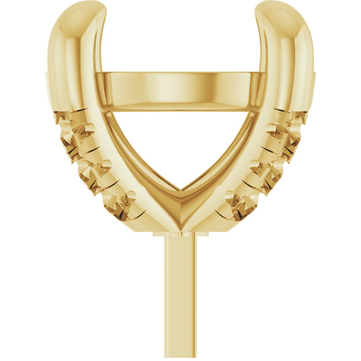 Round 4-Prong Accented Peg Setting