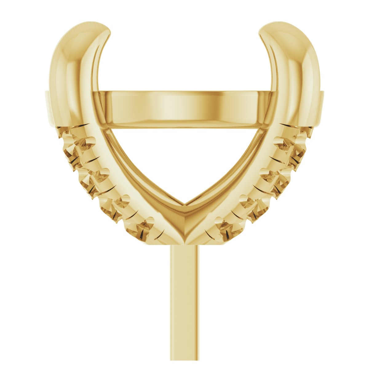 Round 4-Prong Accented Peg Setting