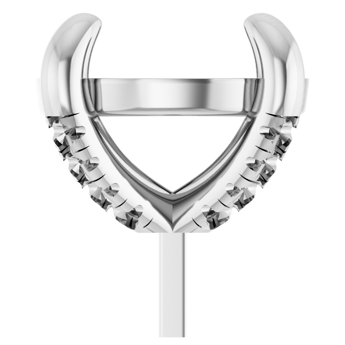 Round 4-Prong Accented Peg Setting