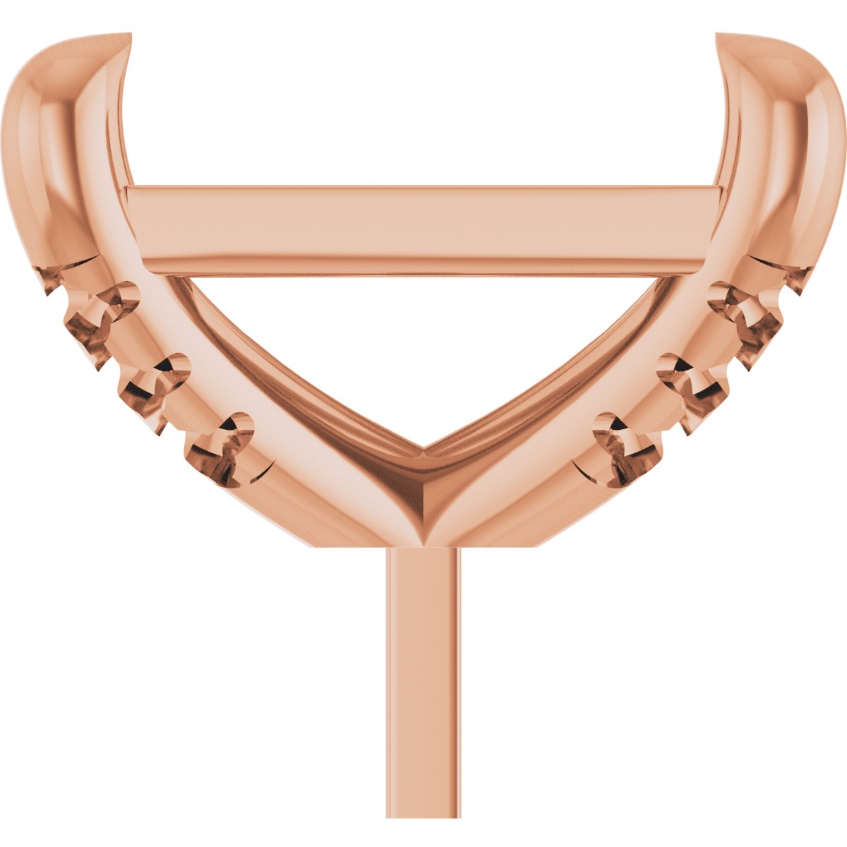 Round 4-Prong Accented Peg Setting