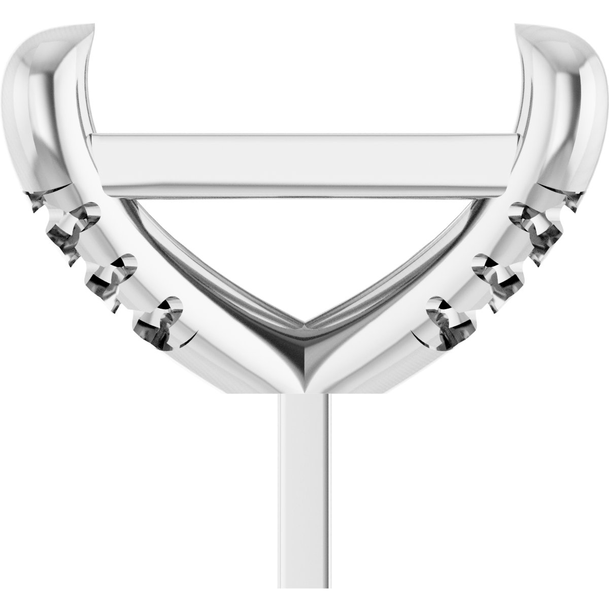 Round 4-Prong Accented Peg Setting