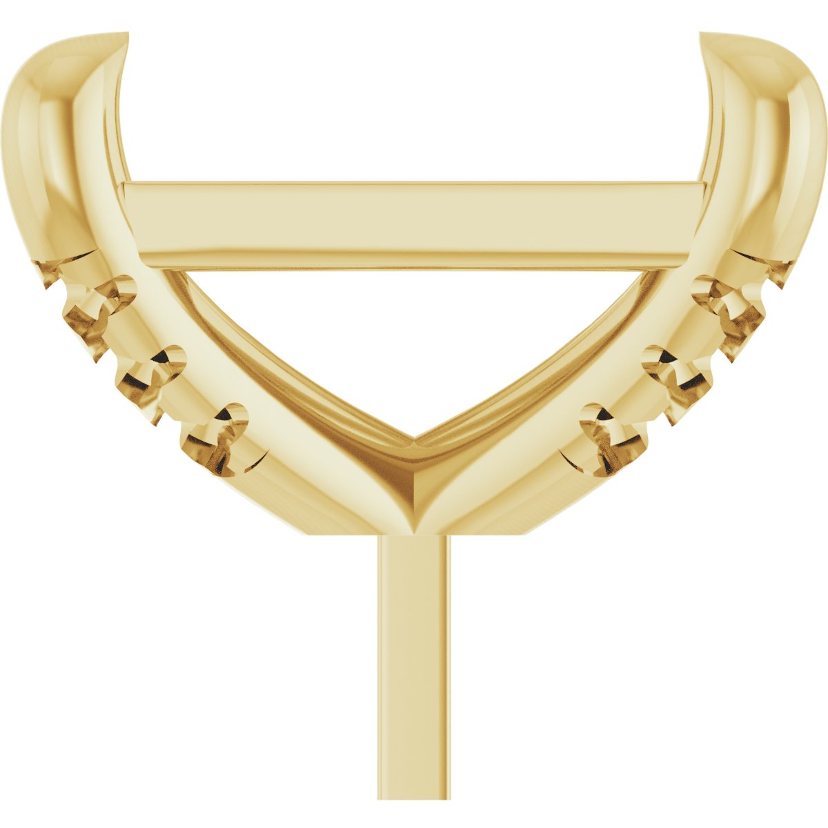 Round 4-Prong Accented Peg Setting