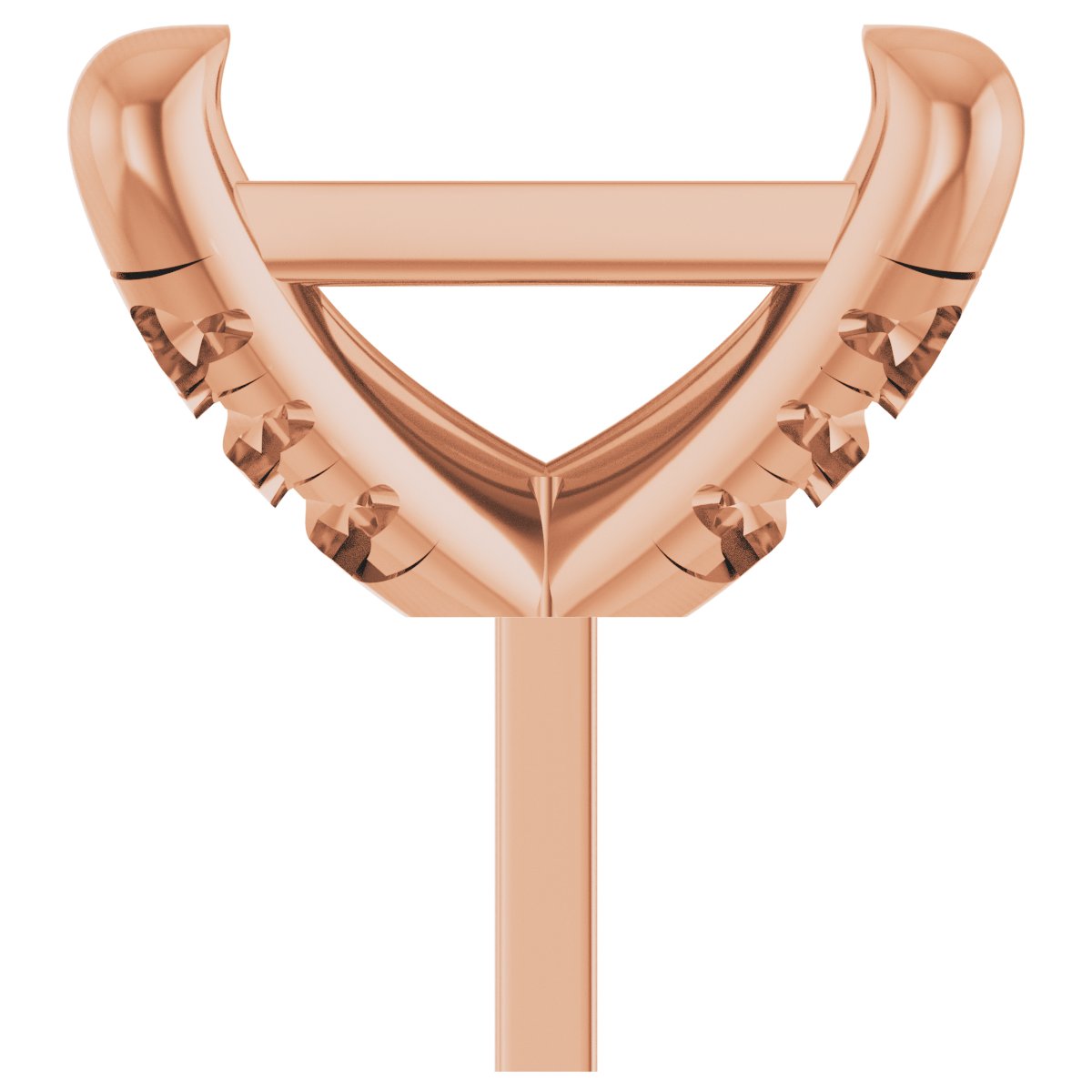 Round 4-Prong Accented Peg Setting