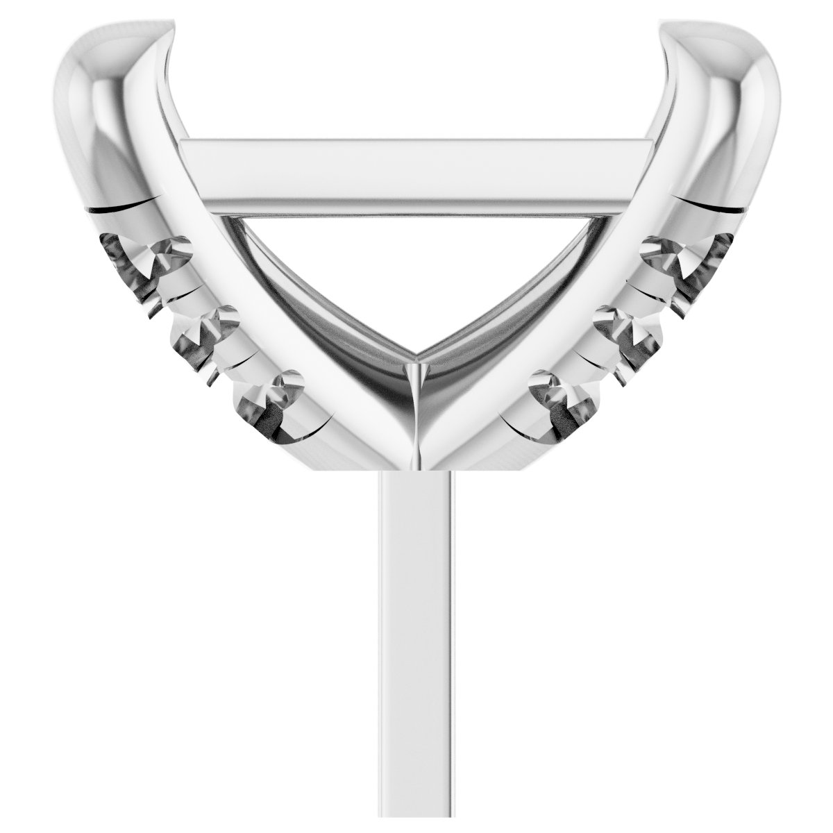 Round 4-Prong Accented Peg Setting