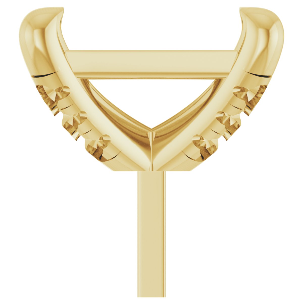 Round 4-Prong Accented Peg Setting