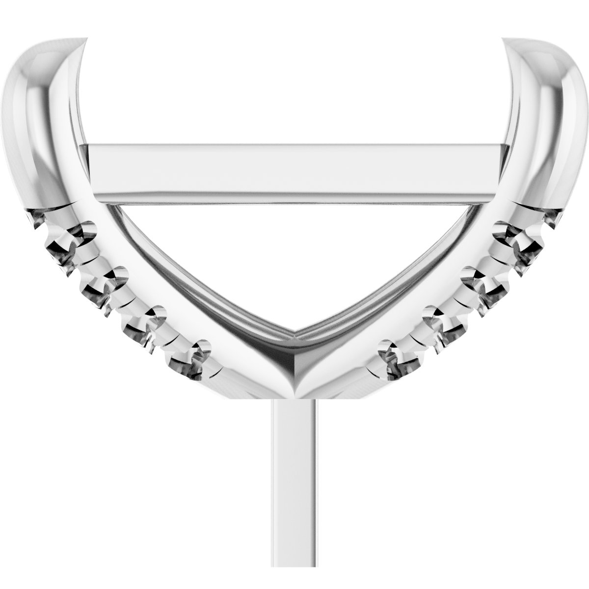 Round 4-Prong Accented Peg Setting