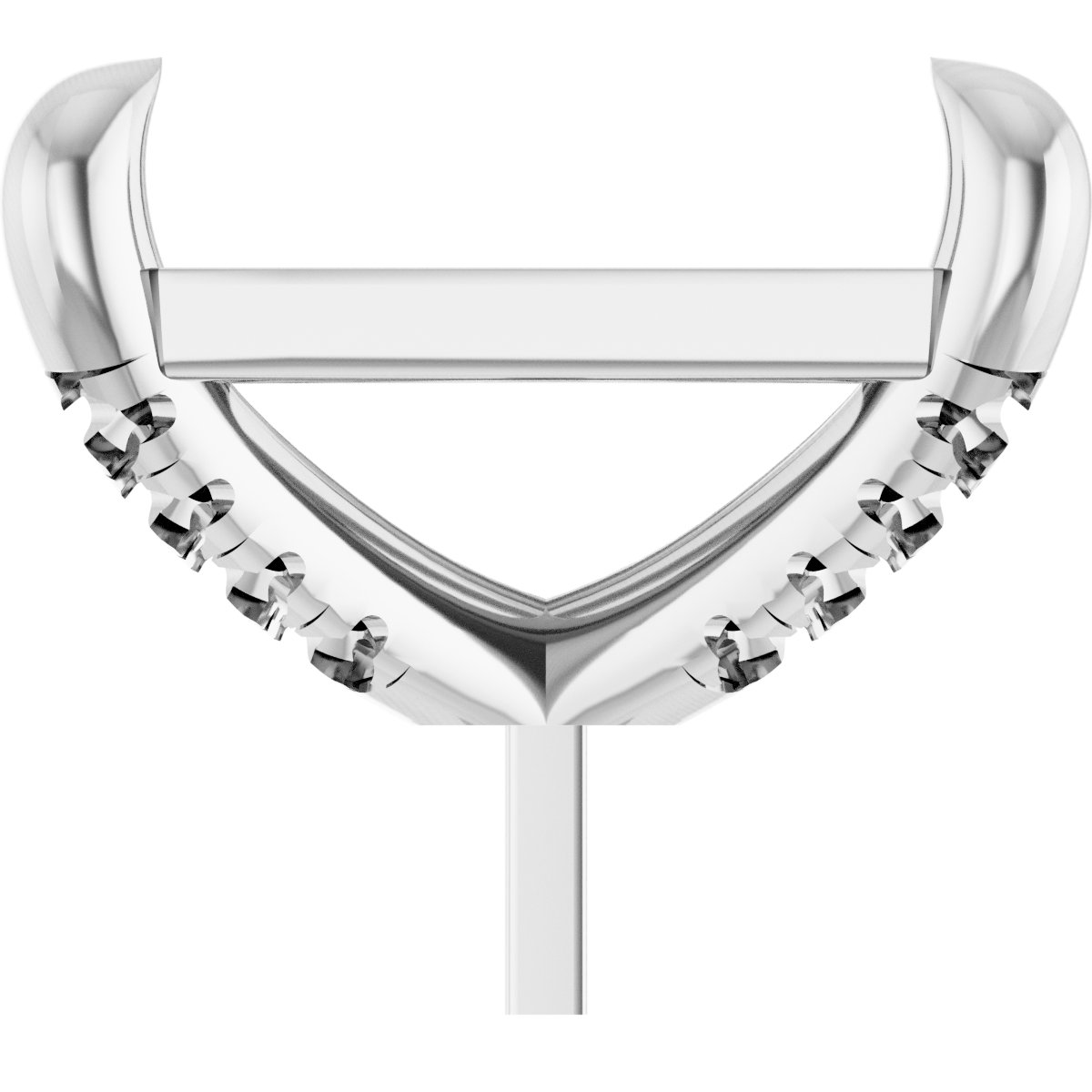 Round 4-Prong Accented Peg Setting