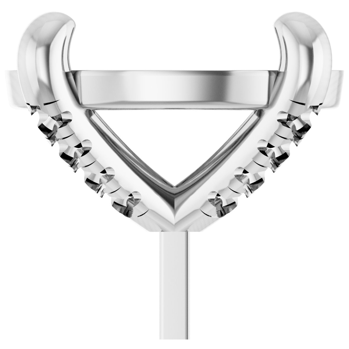 Round 4-Prong Accented Peg Setting