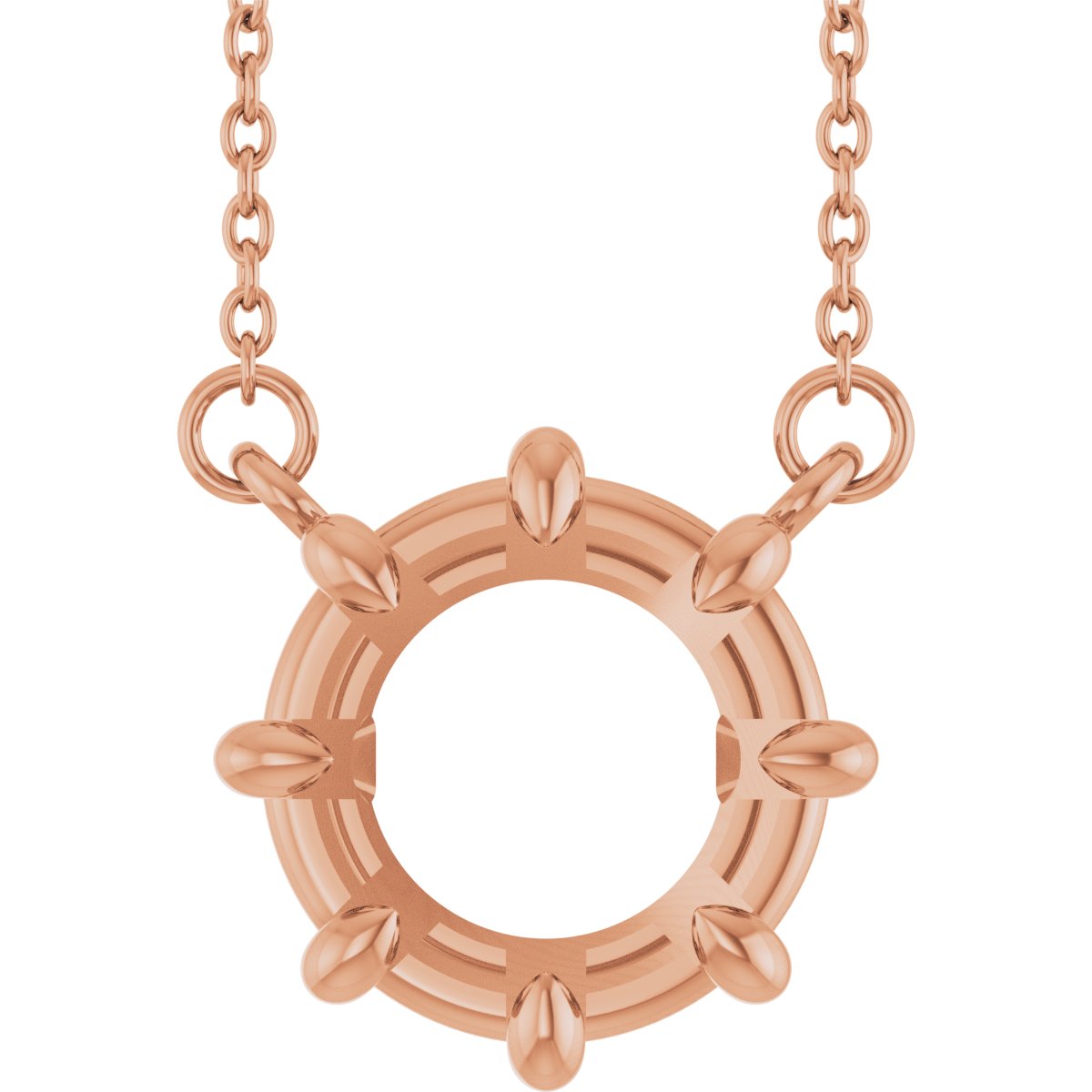 Claw-Prong Solitaire Necklace