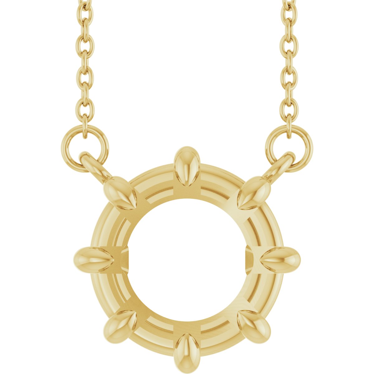 Claw-Prong Solitaire Necklace