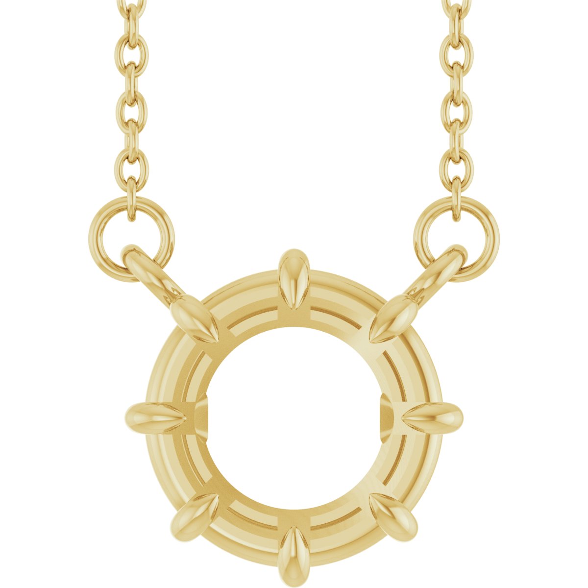 Claw-Prong Solitaire Necklace