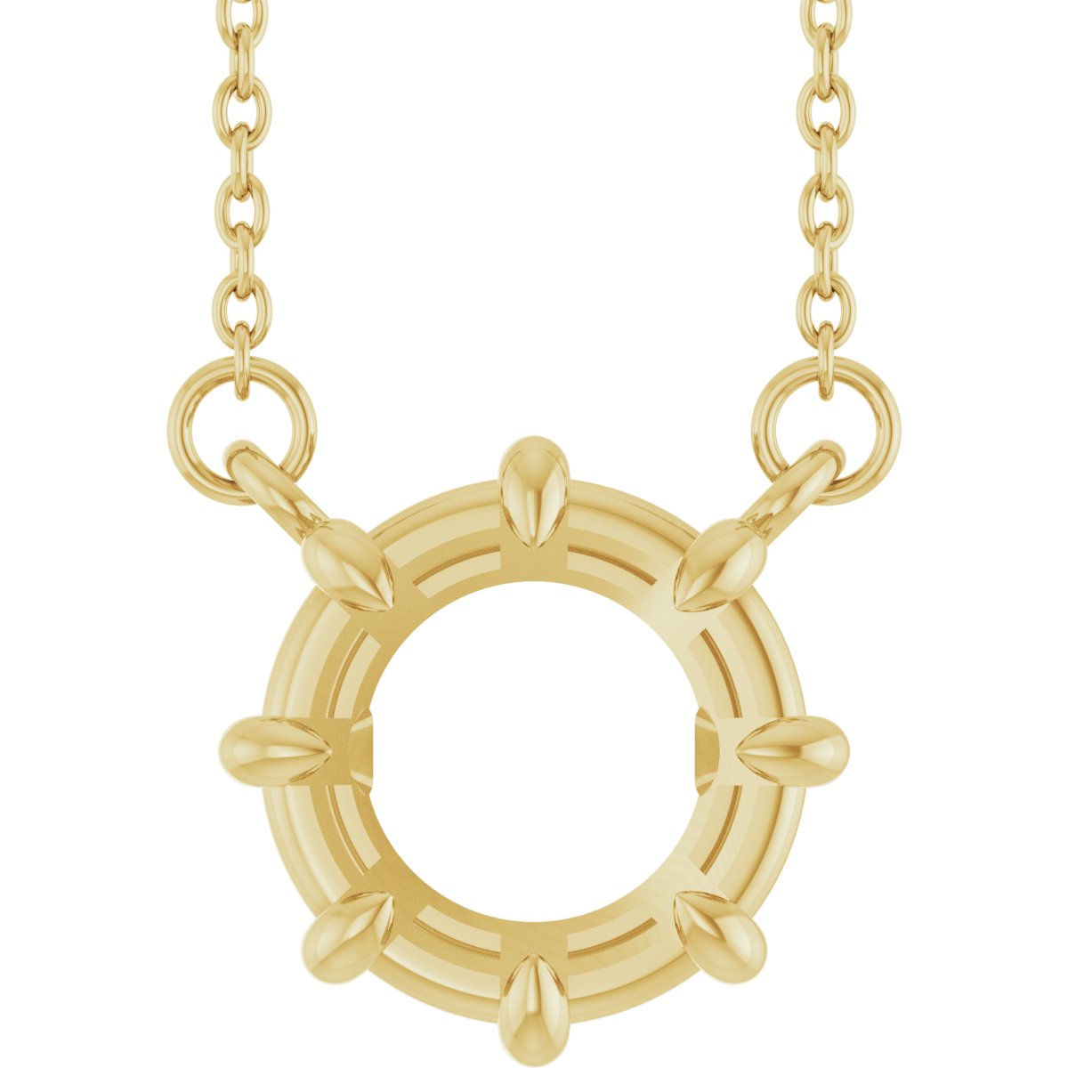 Claw-Prong Solitaire Necklace