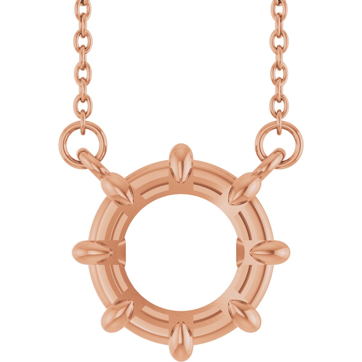 Claw-Prong Solitaire Necklace