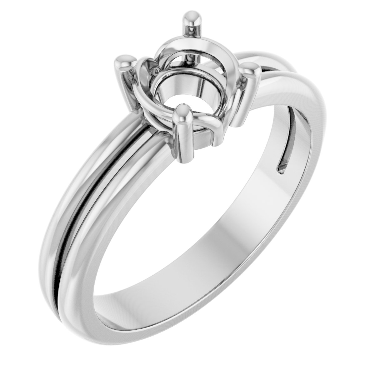Sculptural Solitaire Ring