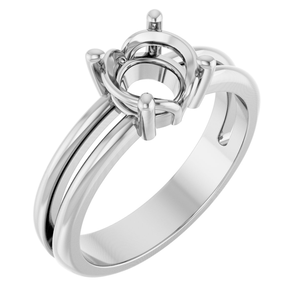 Sculptural Solitaire Ring