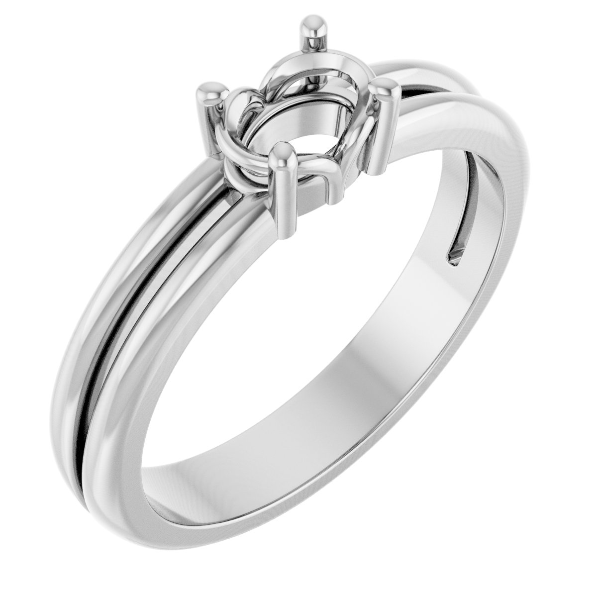 Sculptural Solitaire Ring