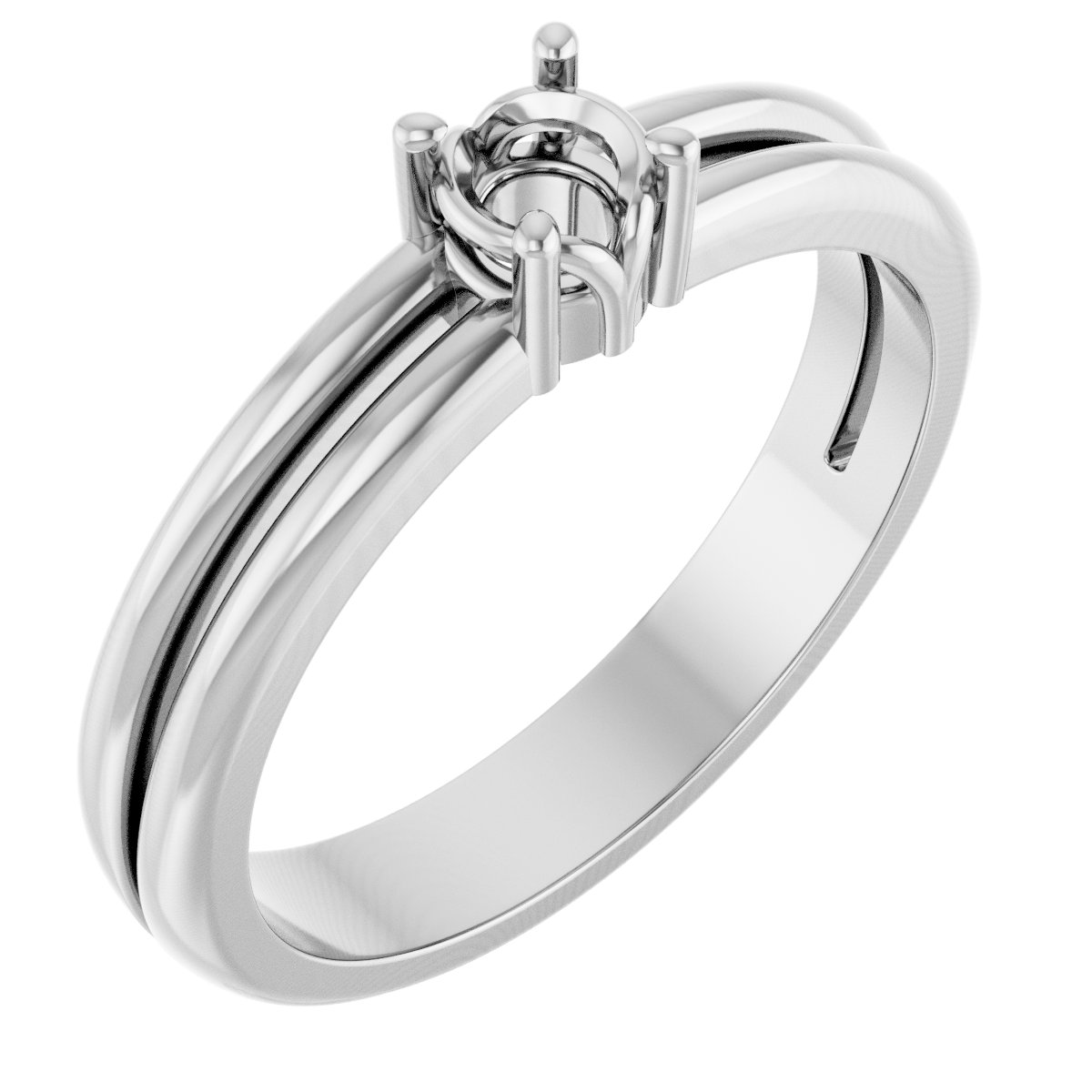 Sculptural Solitaire Ring
