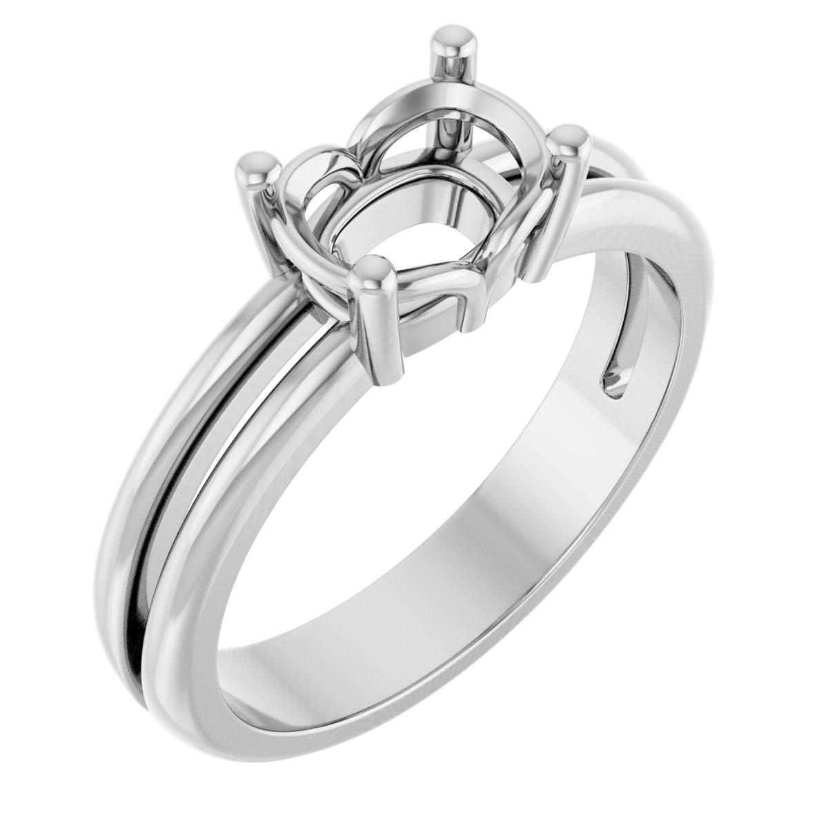 Sculptural Solitaire Ring