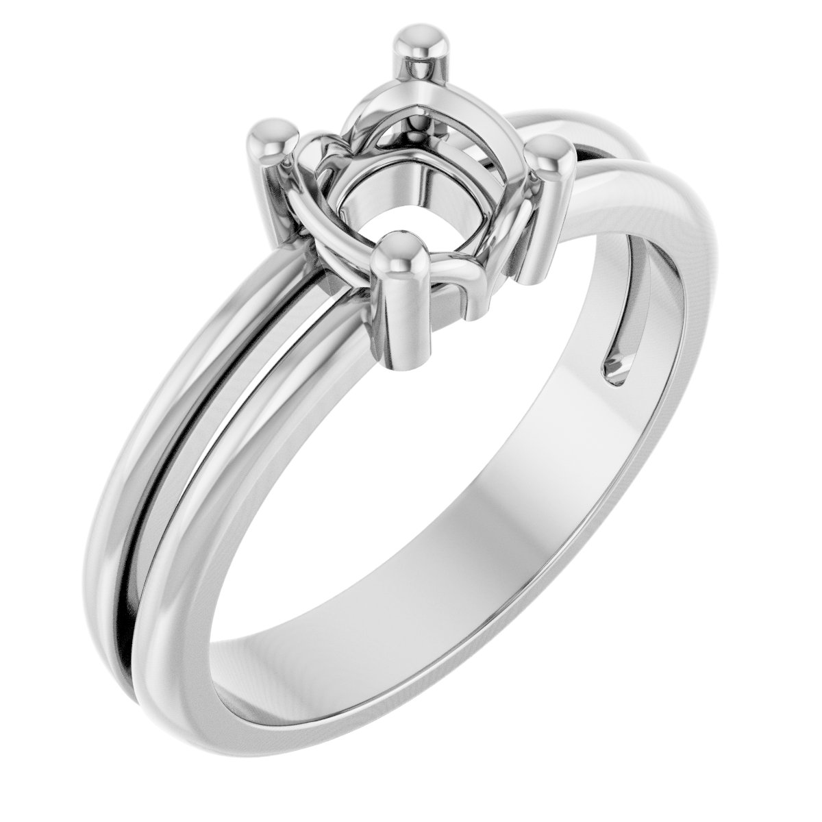Sculptural Solitaire Ring