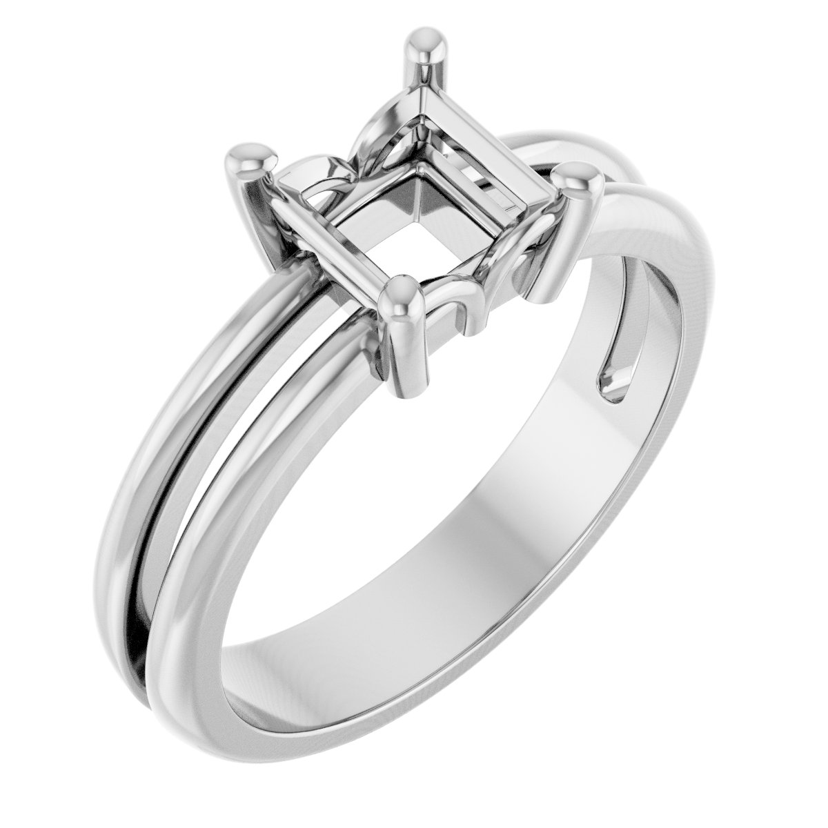 Sculptural Solitaire Ring