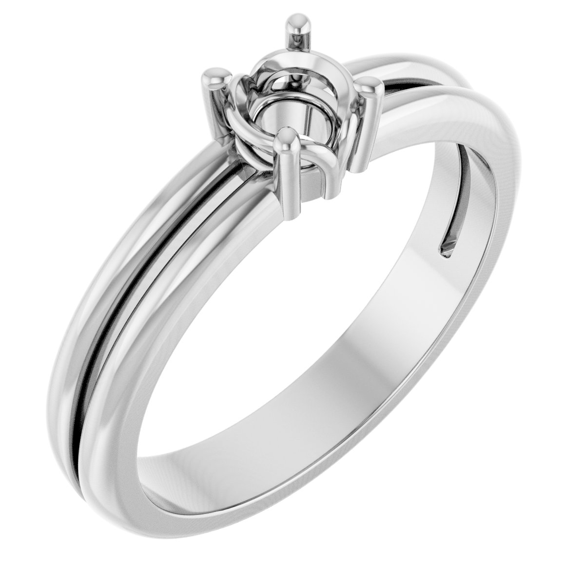 Sculptural Solitaire Ring