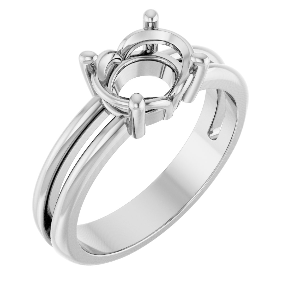 Sculptural Solitaire Ring