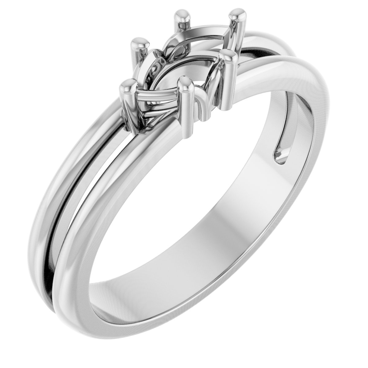 Sculptural Solitaire Ring