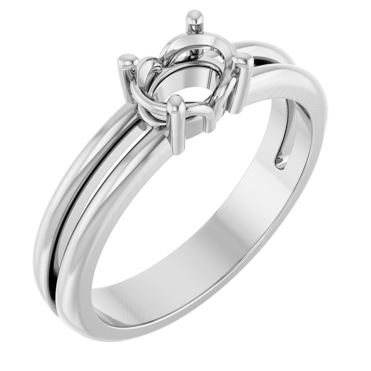 Sculptural Solitaire Ring