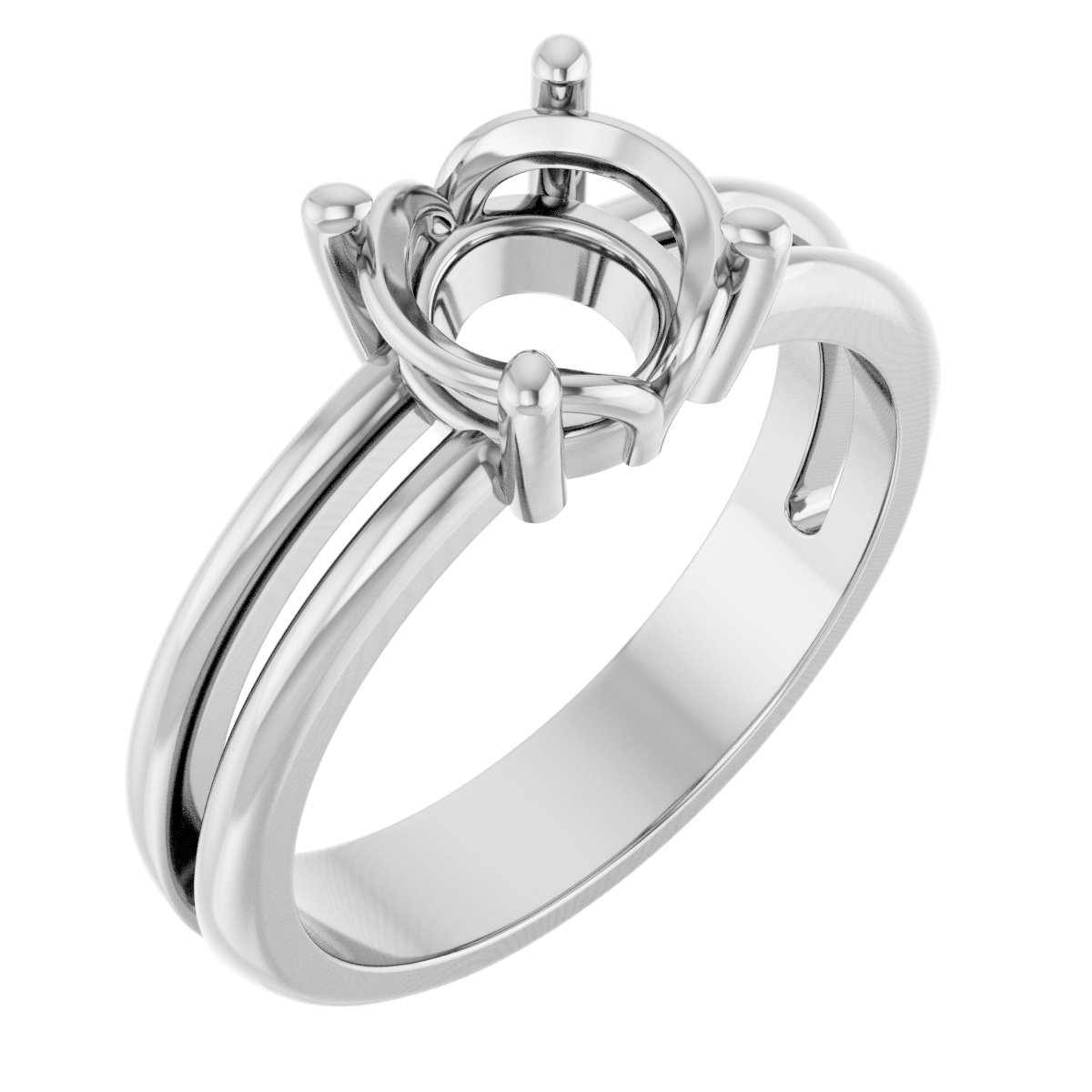 Sculptural Solitaire Ring