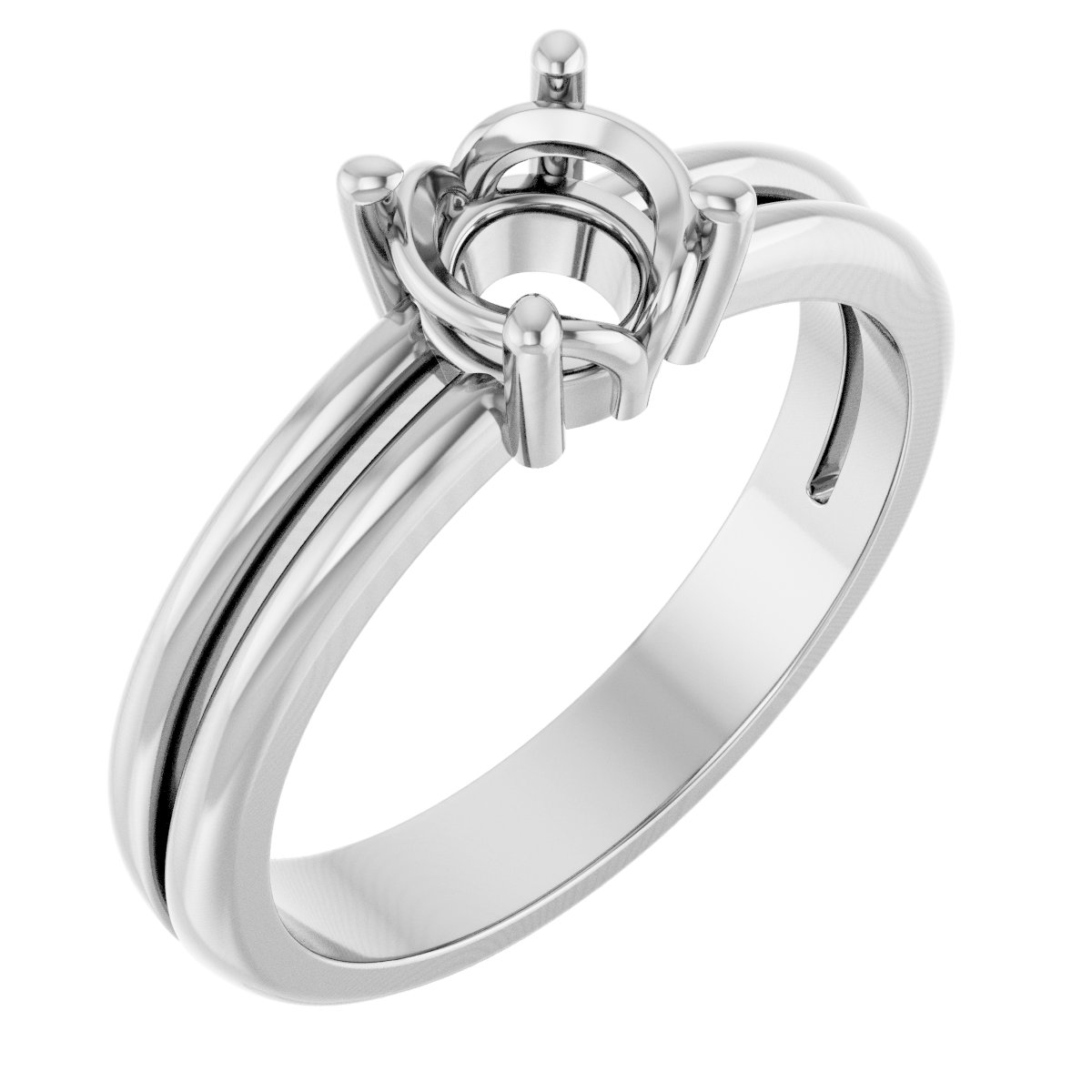 Sculptural Solitaire Ring