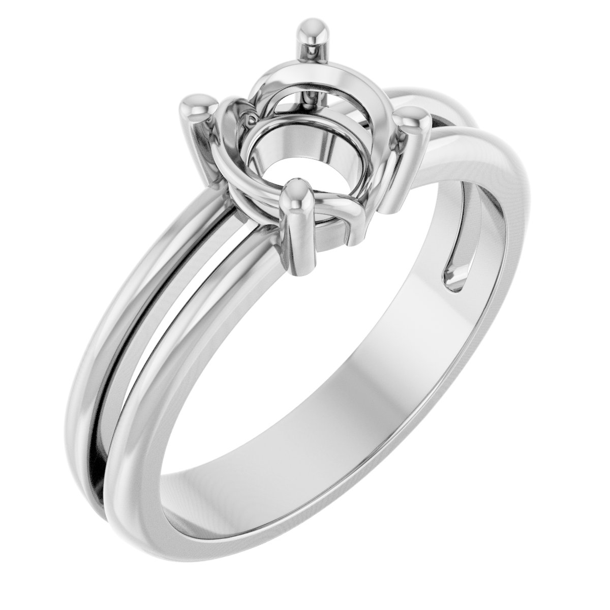 Sculptural Solitaire Ring